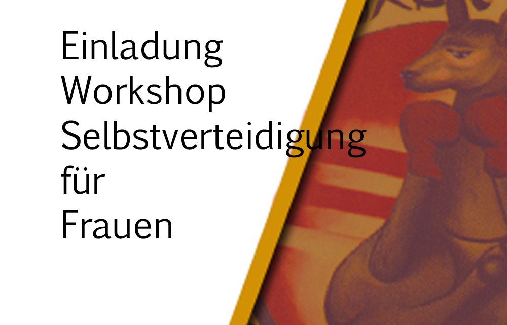 Einladung Workshop Selbstverteidigung für Frauen